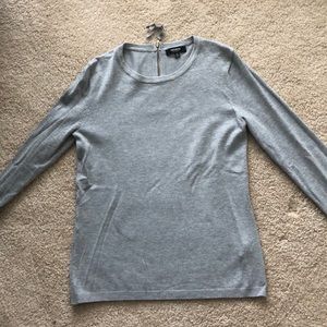 Grey back zip sweater
